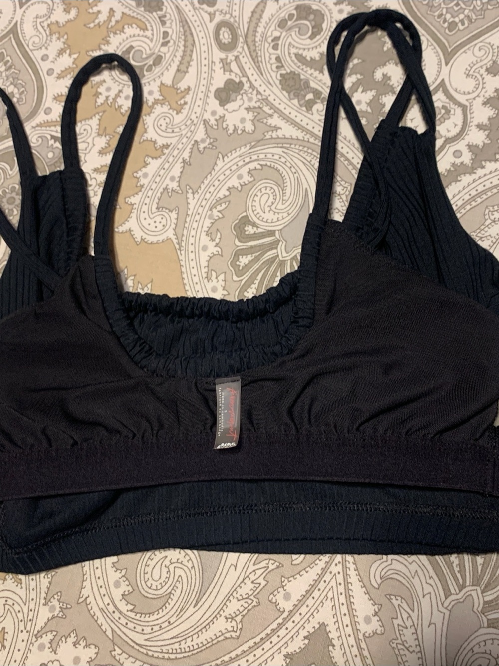 FP Black Ribbed Crop Top - Picture 7 of 8